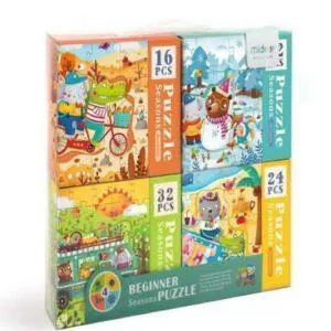 COFFRET PUZZLES PROGRESSIFS : 4 Saisons - 84 pièces
