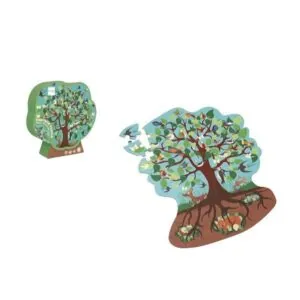 PUZZLE CONTOUR -ARBRE OISEAUX 58 PIECES SCRATCH
