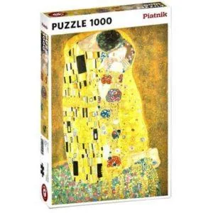 PUZZLE PIATNIK METALLIQUE - G. KLIMT : LE BAISER - 1000 PIECES