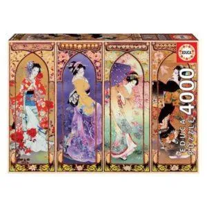 PUZZLE EDUCA : COLLAGES JAPONAIS - 4000 PIECES