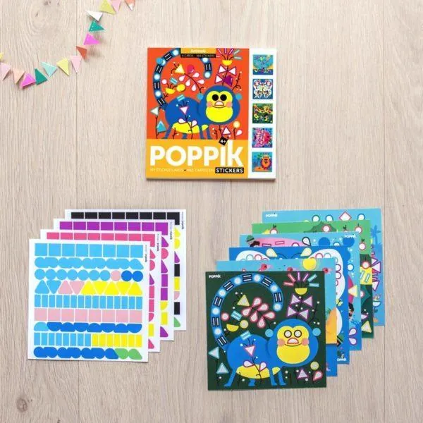 6 CARTES GOMMETTES ANIMAUX +360 STICKERS 4 ANS ET + – Image 2