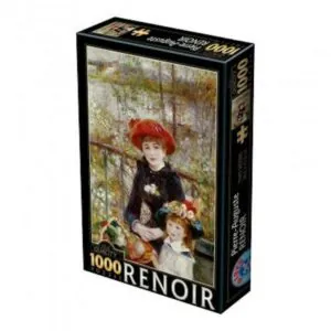 PUZZLE D-TOYS - P.A. RENOIR : DEUX SOEURS DUR LA TERRASSE - 1000 PIECES