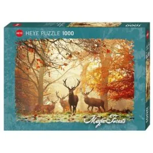 PUZZLE HEYE - MAGIC FORESTS - A. SABERI : CERFS - 1000 PIECES