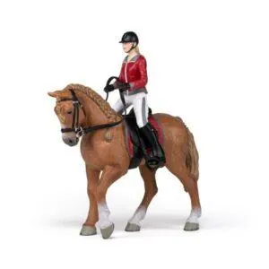 CHEVAL DE PROMENADE ET SA CAVALIERE - PAPO