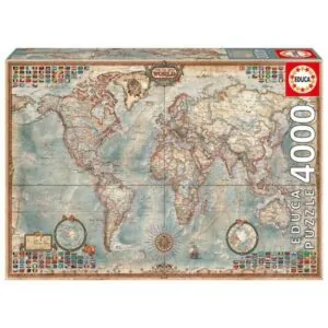 PUZZLE EDUCA : THE WORLD EXECUTIVE MAP - 4000 PIECES