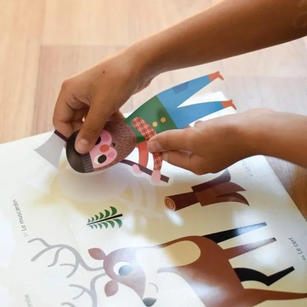 POSTER EDUCATIF LA FORET + 60 STICKERS 3-8 ANS – Image 4