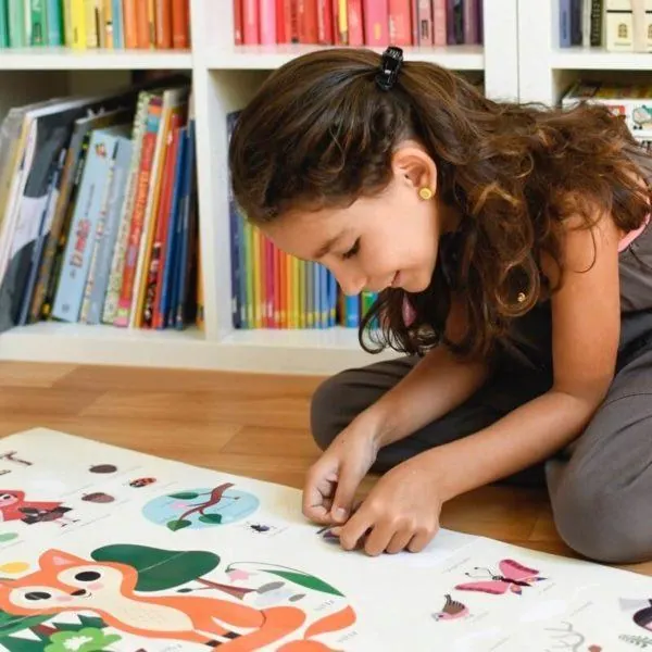 POSTER EDUCATIF LA FORET + 60 STICKERS 3-8 ANS – Image 3