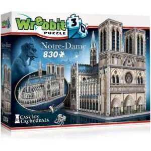 PUZZLE WREBBIT 3D - CHATEAU ET CATHEDRALE : NOTRE DAME DE PARIS  - 830 PIECES