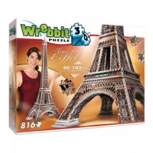 PUZZLE WREBBIT 3D CLASSIQUE : LA TOUR EIFFEL - 816 PIECES