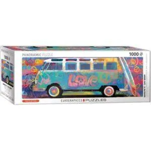 PUZZLE EUROGRAPHICS PANORAMIQUE : BUS D'AMOUR - 1000 PIECES