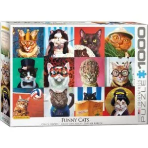 PUZZLE EUROGRAPHICS - L. HEFFERNAN : CHATS DROLES - 1000 PIECES