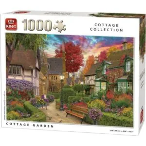 PUZZLE KING COTTAGE : COTTAGE GARDEN - 1000 PIECES