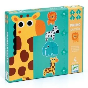PUZZLE DJECO EVOLUTIF : DANS LA JUNGLE - 3-4-5-6 PIECES