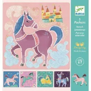 POCHOIRS - CHEVAUX-DJECO