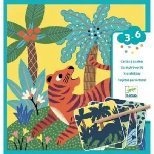 CARTES A GRATTER DES PETITS-GROSSES BETES-DJECO