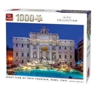 PUZZLE KING CITY : FONTAINE DE TREVI ROME - 1000 PIECES