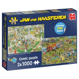 PUZZLE JAN VAN HAASTEREN : BARBECUE PARTY / FOOD TRUCK FESTIVAL - 2X1000 PIECES