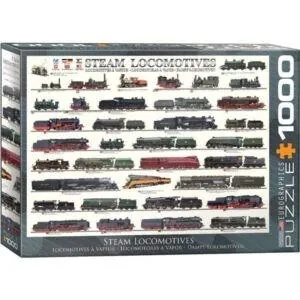 PUZZLE EUROGRAPHICS : LOCOMOTIVES A VAPEUR - 1000 PIECES