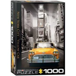 PUZZLE EUROGRAPHICS : NEW YORK CITY TAXI JAUNE - 1000 PIECES