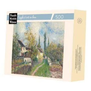 PUZZLE BOIS WILSON - A. SISLEY : UN SENTIER AUX SABLONS - 500 PIECES