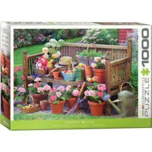 PUZZLE EUROGRAPHICS : BANC DE JARDIN - 1000 PIECES