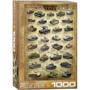 PUZZLE EUROGRAPHICS : CHARS D'ASSAUT DE LA SECONDE GUERRE MONDIALE - 1000 PIECES