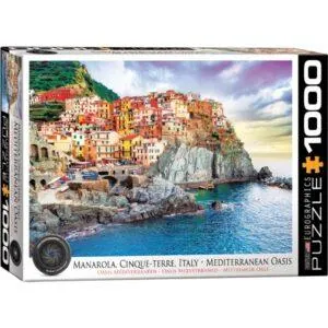 PUZZLE EUROGRAPHICS : MANAROLA OASIS MEDITERRANEEN - 1000 PIECES