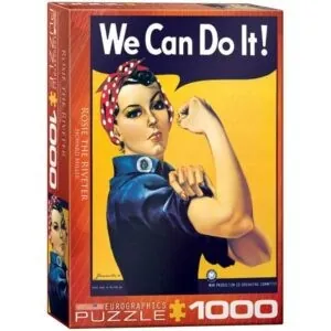PUZZLE EUROGRAPHICS - H. MILLER : ROSIE LA RIVETEUSE - 1000 PIECES