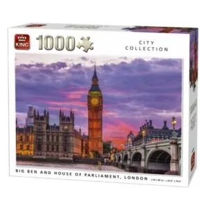 PUZZLE KING CITY : BIG BEN ET LA MAISON DU PARLEMENT LONDRES - 1000 PIECES