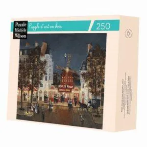 PUZZLE BOIS WILSON - F. DELACROIX : AU MOULIN ROUGE - 250 PIECES