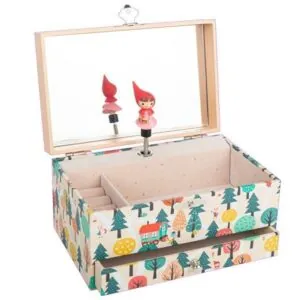 BOITE A BIJOUX MUSICALE PETIT CHAPERON ROUGE -TROUSSELIER