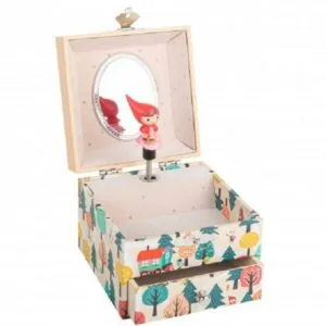 BOITE A MUSIQUE CUBE CHAPERON ROUGE - TROUSSELIER