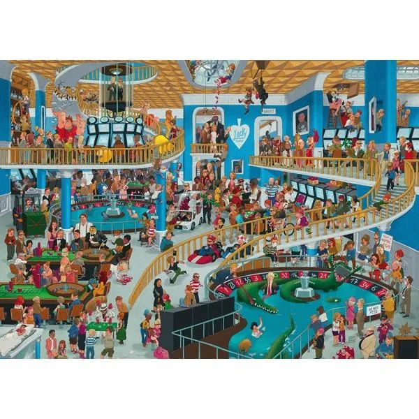 PUZZLE HEYE - U. OESTERLE : CHAOTIQUE CASINO - 1000 PIECES – Image 2