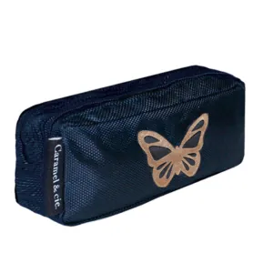 TROUSSE DOUBLE - PAPILLON BLEU - CARAMEL ET CIE