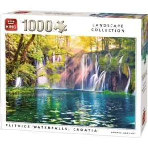 PUZZLE KING LANDSCAPE : CASCADES DE PLITVICE CROATIE - 1000 PIECES