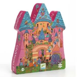 PUZZLE DJECO SILHOUETTE : CHATEAU FEERIQUE - 54 PIECES