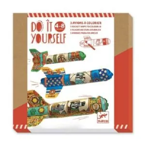 DIY- 3 AVIONS A COLORIER-DJECO