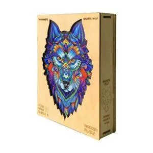 PUZZLE BOIS WOODBESTS - MAJESTIC WOLF - 148 PIECES