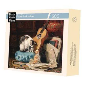 PUZZLE BOIS WILSON - H. RONNER-KNIP : LEÇON DE GUITARE - 500 PIECES