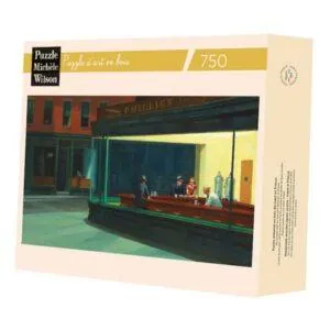 PUZZLE BOIS WILSON - E. HOPPER : NIGHTHAWKS - 750 PIECES