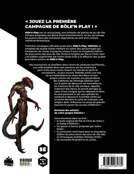 OBLIVION 1 - LE SANG D’OBLIVION