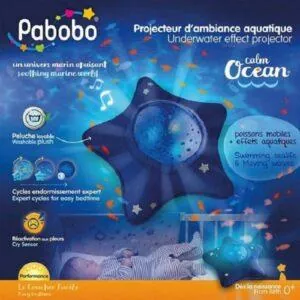 VEILLEUSE ETOILE EFFET AQUATIQUE PABOBO