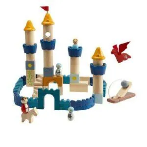 CHATEAU 60 PIECES COULEURS TENDRE-PLANTOYS