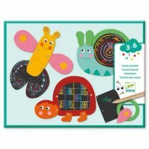 CARTE A GRATTER LES ANIMAUX RIGOLOS - DJECO