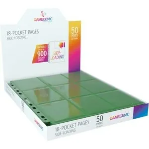 GG - 50 PAGES 18 POCKET SIDELOADING GREEN