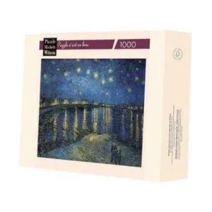 PUZZLE BOIS WILSON - V. VAN GOGH : LA NUIT ETOILEE SUR LE RHONE - 1000 PIECES