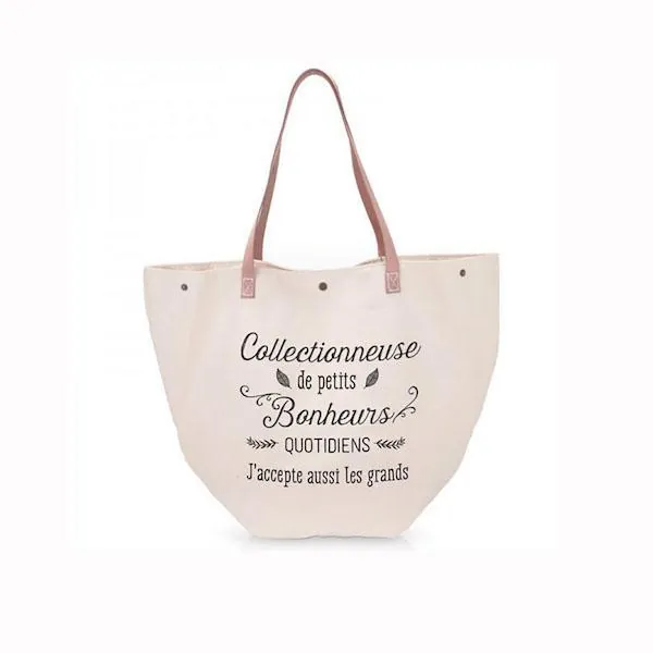 SAC COTON BONHEUR QUOTIDIEN - LABEL TOUR