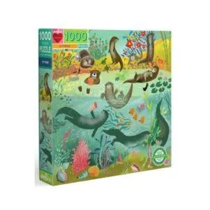PUZZLE EEBOO - U. KROGMANN : LES LOUTRES - 1000 PIECES