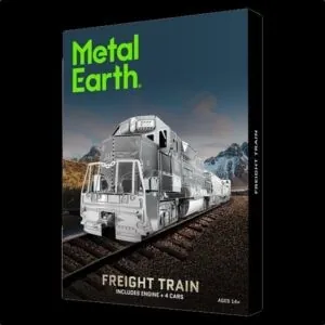 METAL EARTH - VEHICULE - TRAIN DE MARCHANDISE