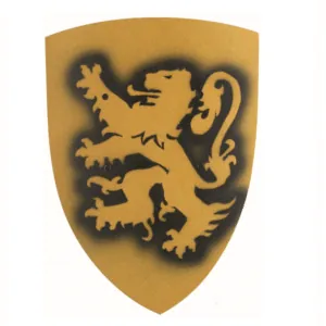 BOUCLIER BERGISH LION JAUNE 27X33 CM